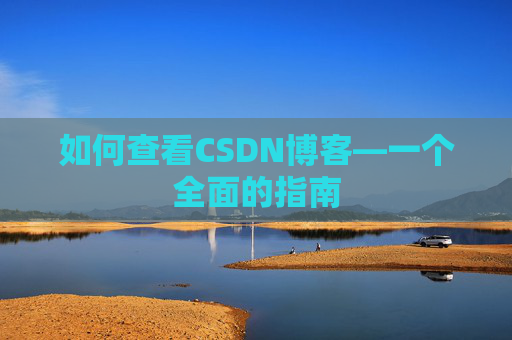 如何查看CSDN博客—一个全面的指南